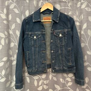 Levi's Straus Denim Jacket Red Tab Button Down Jean Trucker Coat Cotton XS